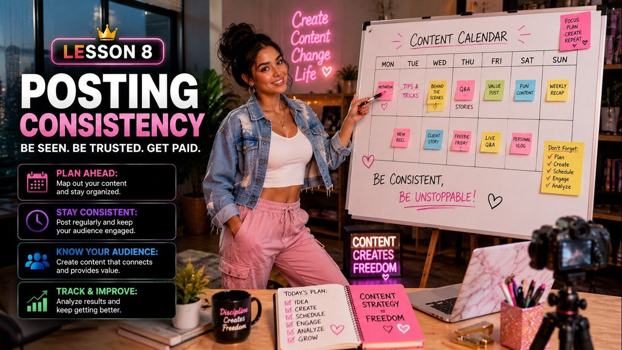 Thumbnail for lesson 8: Posting consistency