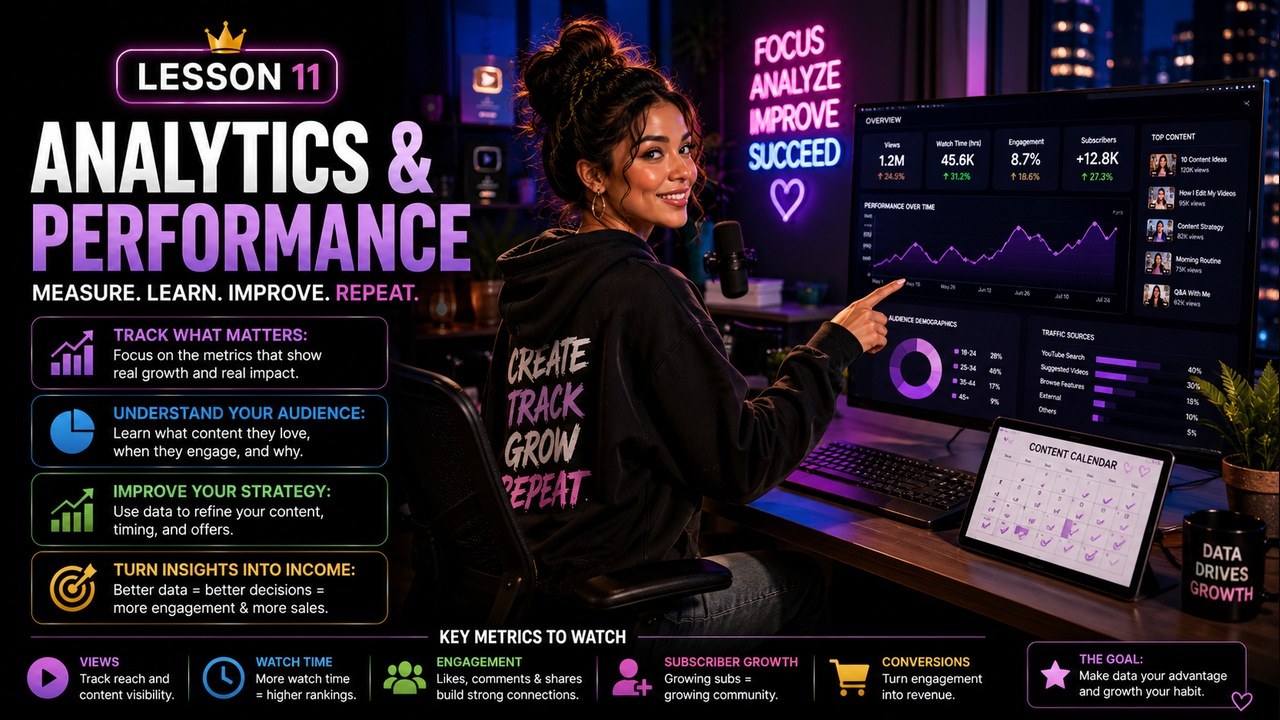Thumbnail for lesson 11: Analytics and performance