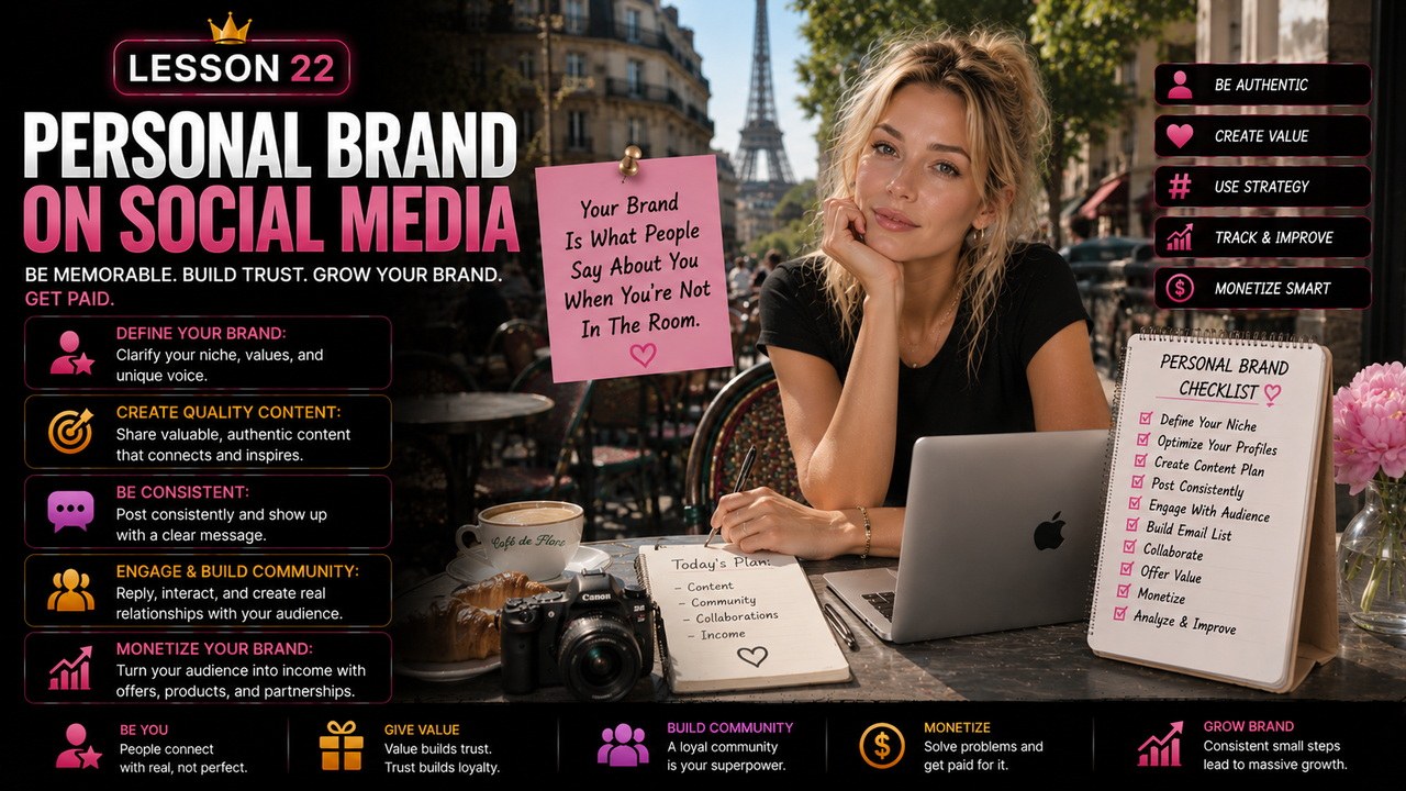 Thumbnail for lesson 22: Personal brand on social media