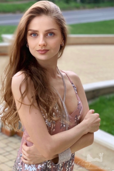 Portrait from the ClassyContent archive, photographed on an outdoor terrace